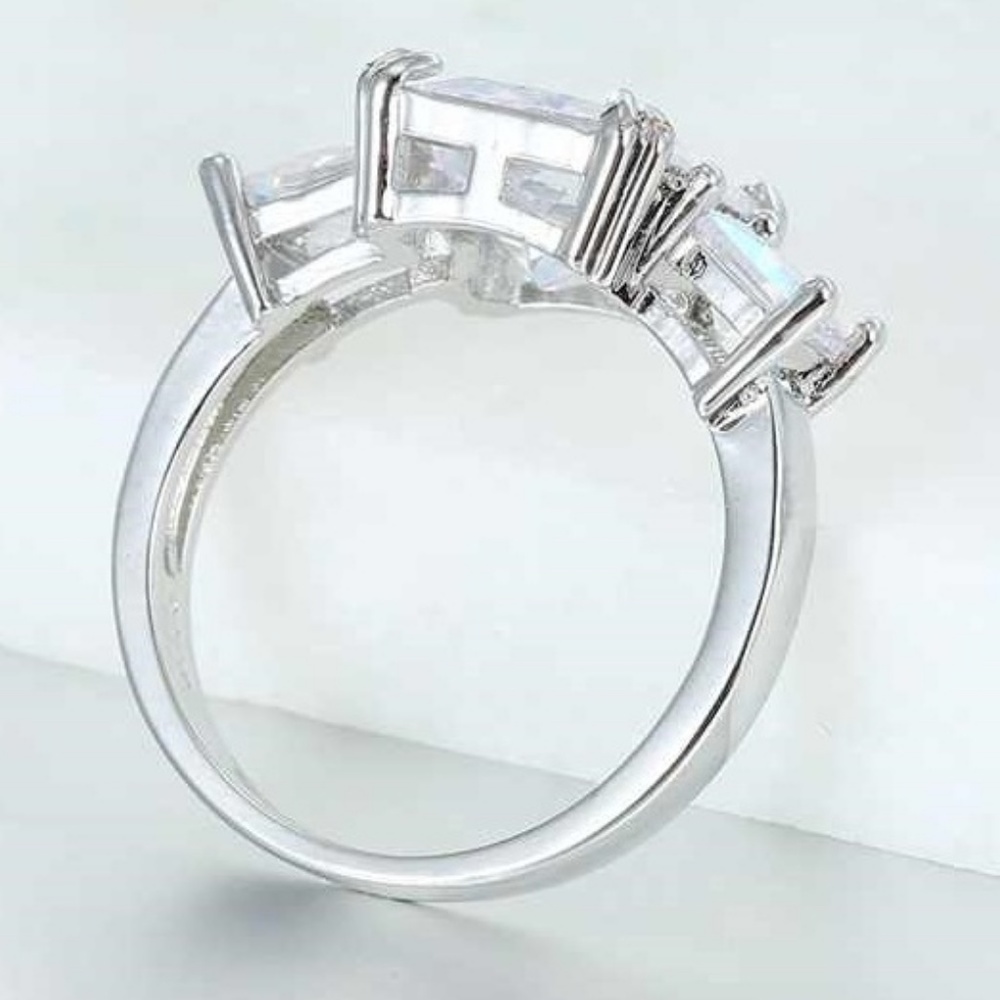 aurora borealis sterling plated ring, rainbow ring - Picture 5 of 6